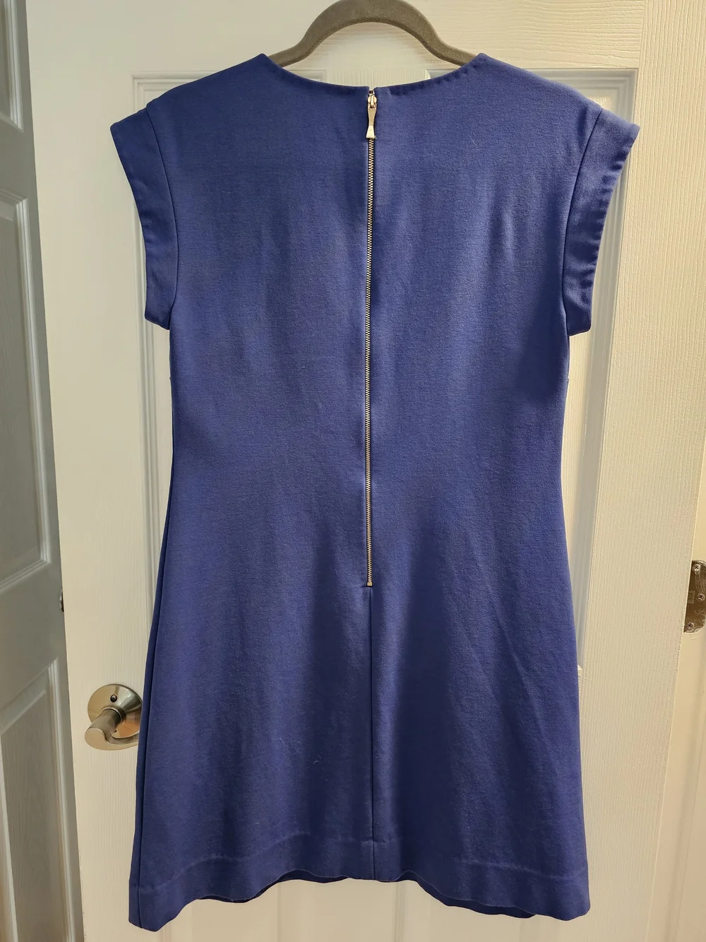 KATE SPADE Bright Blue V-Neck Cap Sleeve Mini Dress